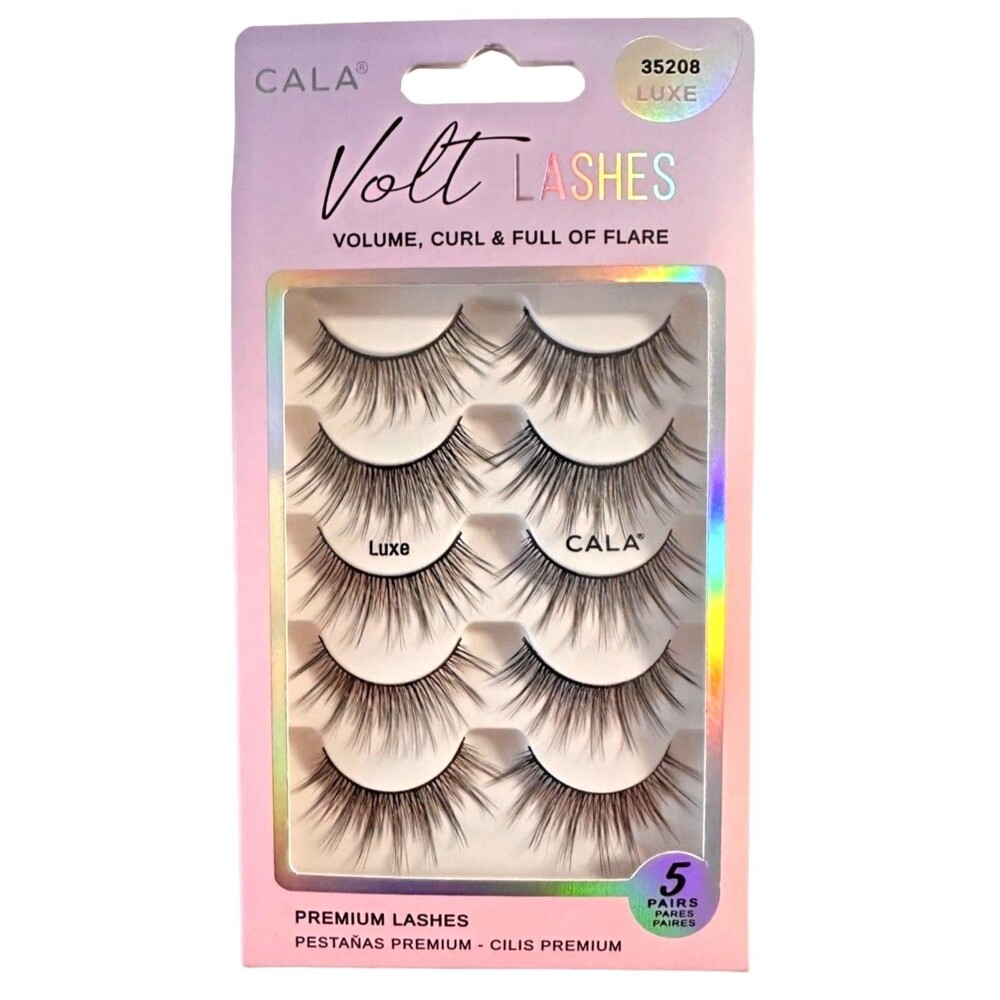 Cala Premium 5 Pairs Volt Lashes 35208 LUXE - Volume, Curl & Full of Flare